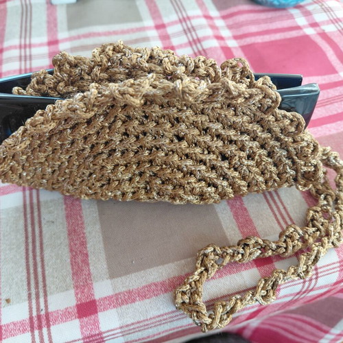 Handmade Glasses Case with Crochet Propylene