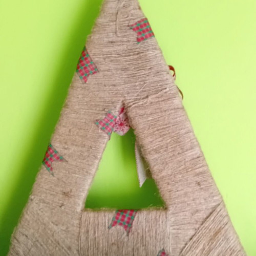 Christmas tree made of cardboard new, handmade