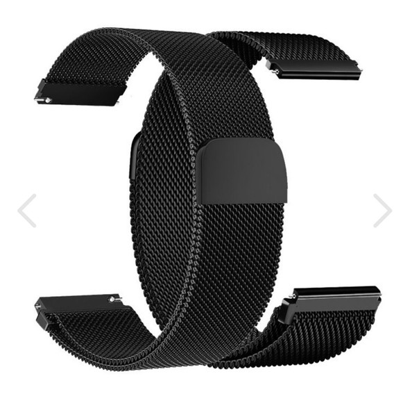 Watchband Samsung Huawei Xiaomi 20mm Magnetic Steel Μαύρο