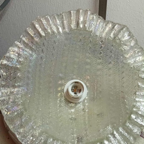 Ceiling light with embossed lace finish, like new
