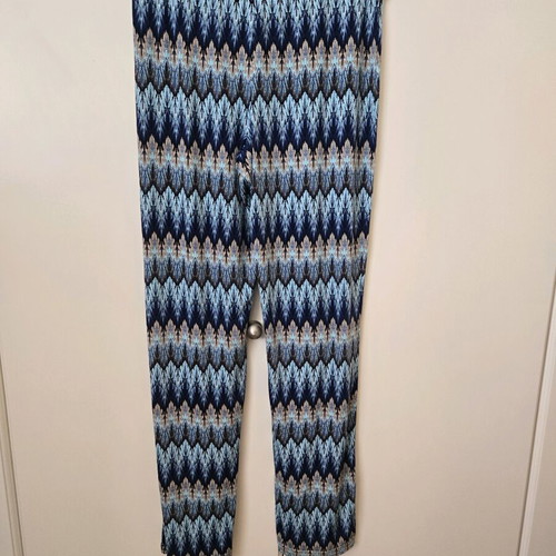 Boho summer pants new, size medium, blue shades