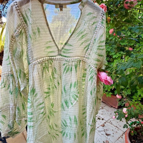 Nisó tropical print boho dress size M like new