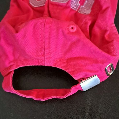 Benetton Jockey Hat used, pink, size 9-12 months