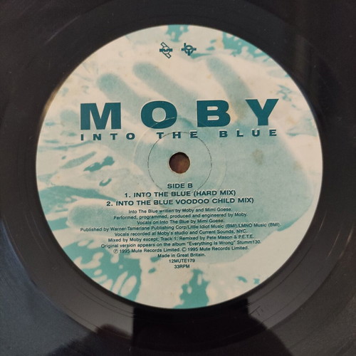 Moby Into The Blue 12″ Maxi-Single used UK pressing 1995