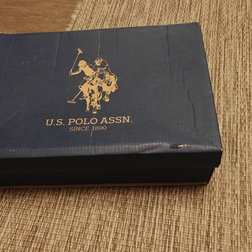 Us Polo Assn men's sneakers size 44, blue and orange