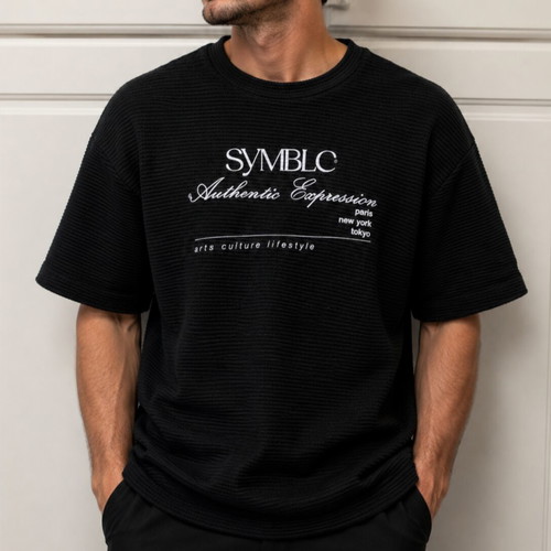 T-shirt Bershka men's size S black like new
