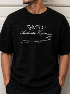 T-shirt Bershka men's size S black like new
