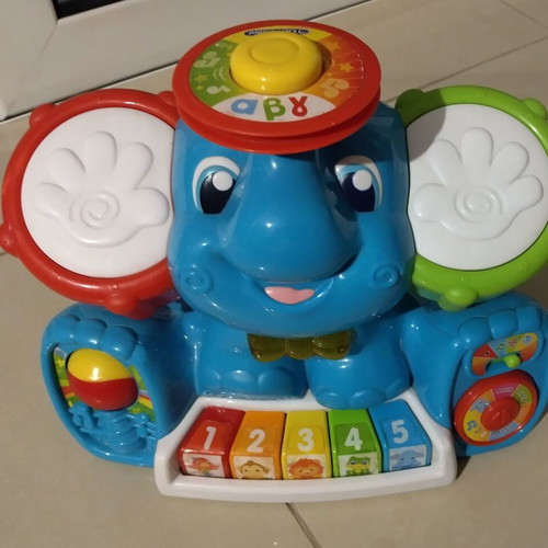 Baby Clementoni Elephant Maestro toy with music like new for 10+ months