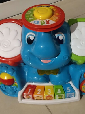 Baby Clementoni Ζωάκι Ελεφαντούλης Μαεστρούλης με μουσική σαν καινούργιο για 10+ μηνών