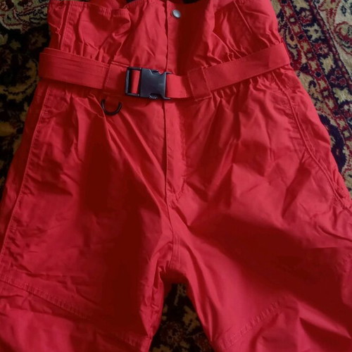 Ski pants like new, red, size 140, kids unisex