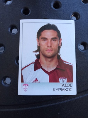 Panini Superleague Greece 2008-2009 Sticker No141 Tasos Kyriakos new