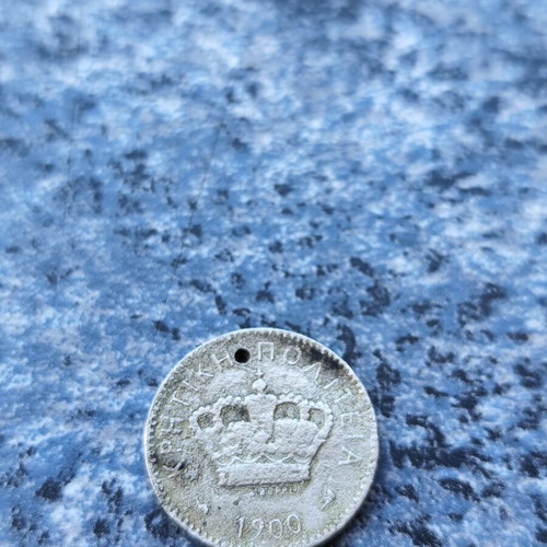 10 Lepta Coin 1900 from Cretan State used
