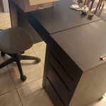 IKEA desk with separate drawer unit, like new