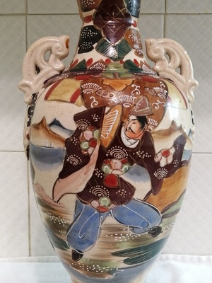 Vintage porcelain vase used, rare, height 0.39 m