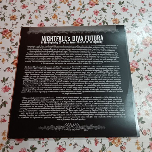 Nightfall Diva Futura limited edition galaxy vinyl reissue
