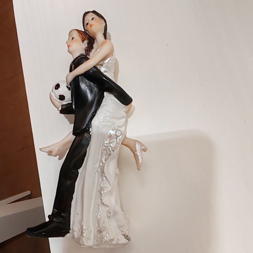 Decorative cake topper like new, 15 cm height, 6 cm length