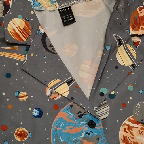 SHEIN Space & Planets short-sleeve shirt like new, size L