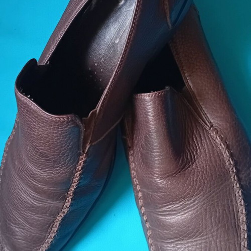 Men's brown loafers GK Uomo Gianna Kazakou size 43 used leather