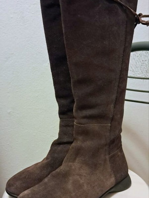 Camper tall boots like new, suede leather, brown, size 36