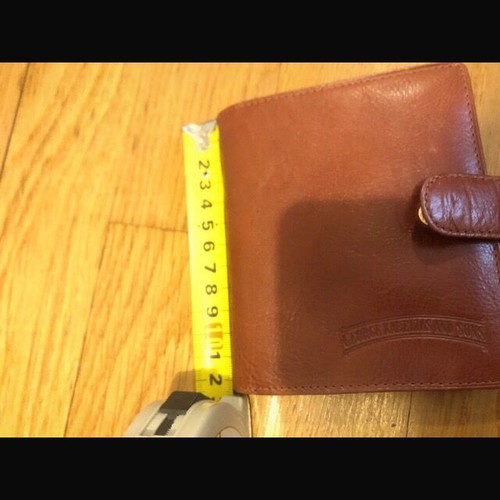 Karelias promotional wallet brown color like new, leather