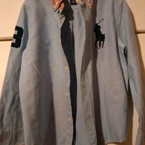 Ralph Lauren boys' shirt size 7 years like new, blue