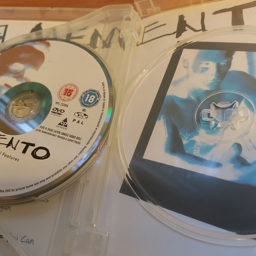 Memento 3-disc special edition DVD used, crime drama thriller
