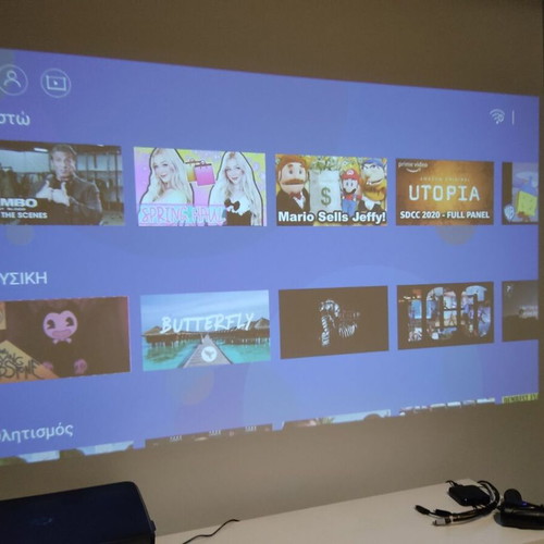 Powertech PT-984 Native Full HD Projector with Android and Speakers like new