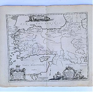 Χάρτης Tabula Itineris Decies Mille Graecorum 1652