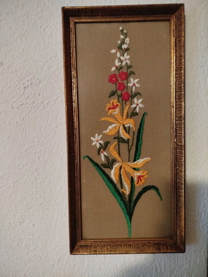 Handmade embroidered frames new, dimensions 40x20cm