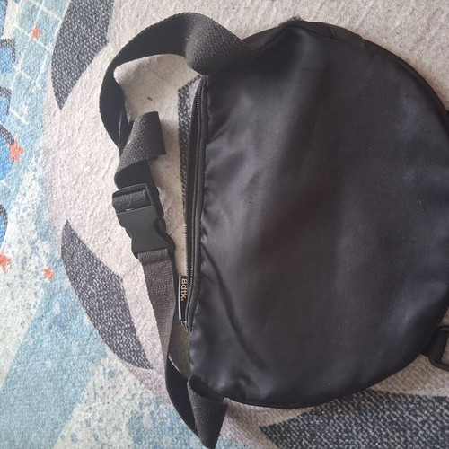 BodyTalk waist bag used, black fabric with multiple pockets