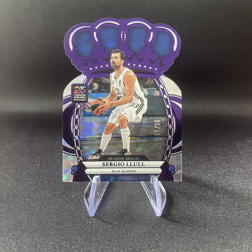Sergio Llull Panini Crown Royale Euroleague numbered /25 purple parallel card