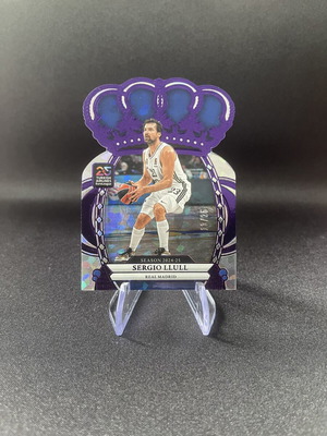 Sergio Llull Panini Crown Royale Euroleague numbered /25 purple parallel card