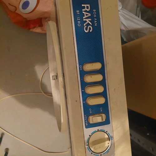 Raks fan used with missing front cover