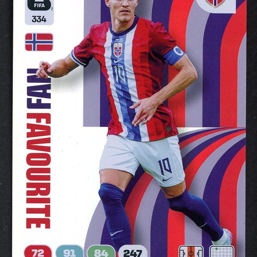 2026 Panini World Cup Adrenalyn XL #334 Odegaard Fan Favorite pack like new