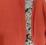 Floral Dress and Coral Cardigan Set Ulla Popken like new