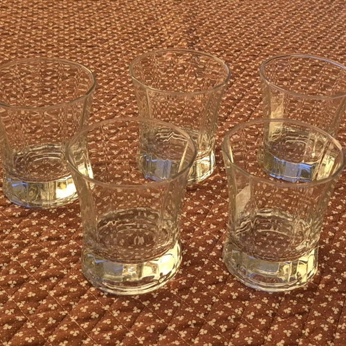 Whiskey glasses new, set of 5 pieces