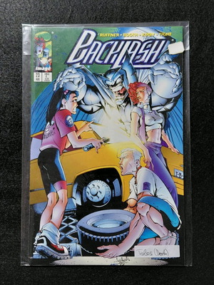 Backlash #23 comic like new with Talos's death, Image Comics
