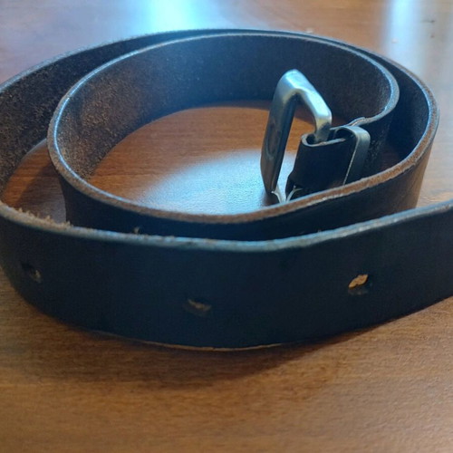 Brown leather belt used, adjustable