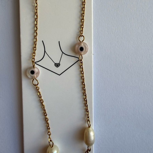 Gold stainless steel necklace new, does not tarnish