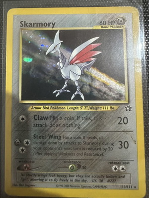 Skarmory 13/111 Holo Neo Genesis Pokémon card used