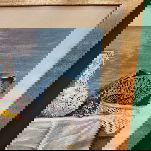 N. Chatzikyriakos Gikas silk screen printing used in frame