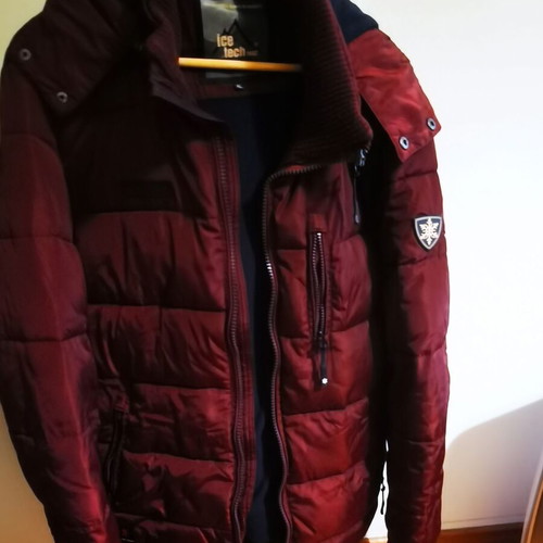 Ice Tech men's jacket used, burgundy, size XL
