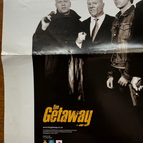 Poster PS2 The Getaway μεταχειρισμένο, αυθεντική αφίσα 2002