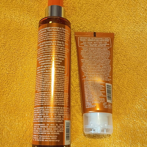 Luxurious tanning oil and SPF 50 sunscreen new pack of 2