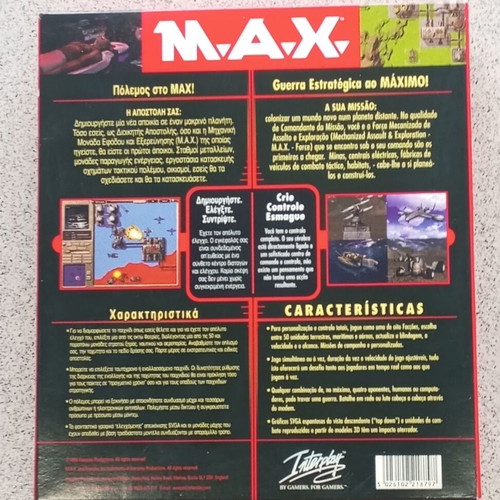M.A.X. Mechanized Assault & Exploration used box and manual only without game