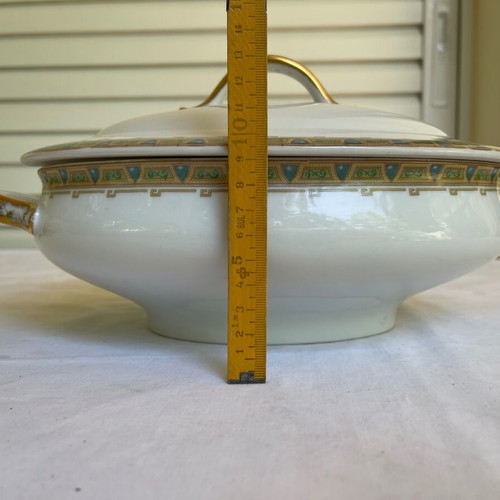 Wm Guerin Limoges oval soup tureen used antique