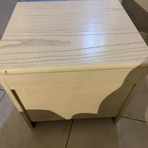 White nightstands, set of 2