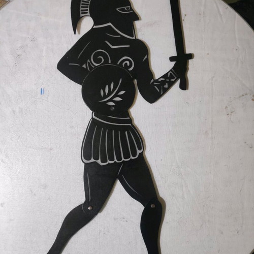 Kostis figure ancient warrior plastic, new, height 55 cm