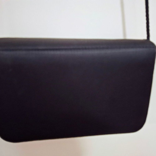 Satin crossbody bag new, black