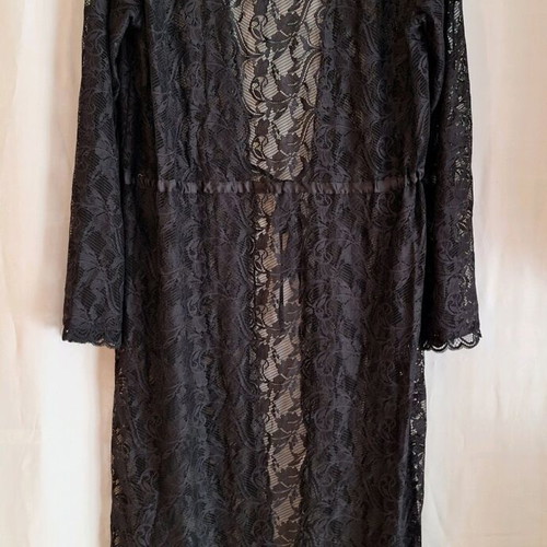Boho Black Lace Kimono Yamamay like new, one size